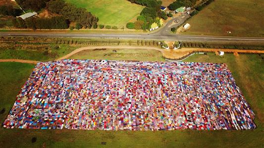The knitwits of 67 Blankets for Nelson Mandela Day do it again