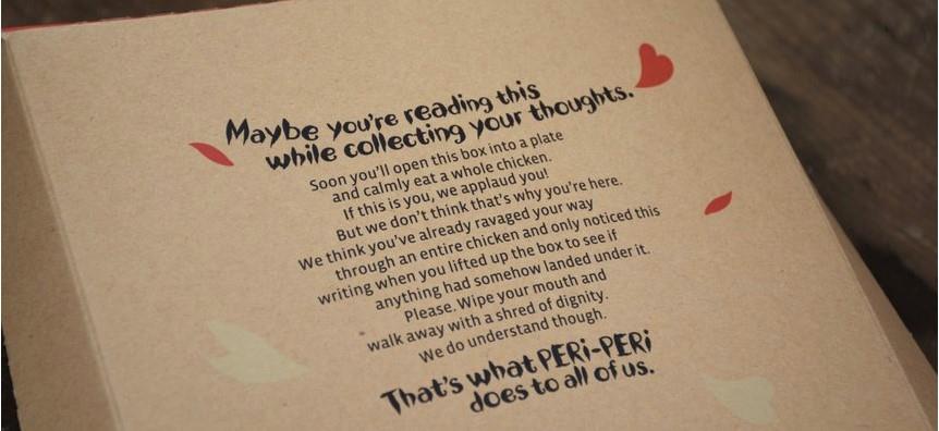 Nando’s packaging takes home a D&AD Pencil