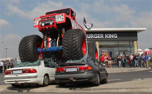 Burger King unleashes monster truck mayhem in Boksburg