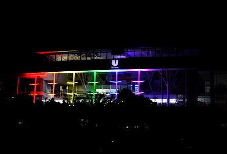 Unilever head office lights up for Durban Pride