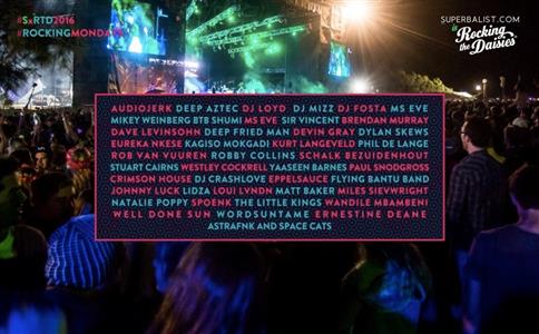 <i>Rocking the Daisies</i> announces line-up for three fringe stages