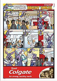 Colgate features in Mamba cartoon