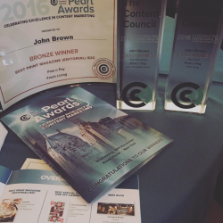 John Brown Media wins two <i>Golds</i> at the <i>Pearl Awards</i> in New York