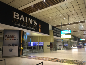 Airport Ads serves up Bain’s Single Grain Whisky in Cape Town and Johannesburg