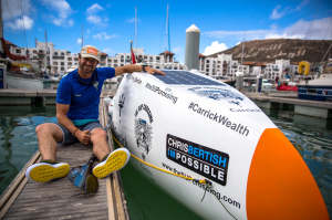 Chris Bertish departs on #theSupCrossing presented by Carrick Wealth