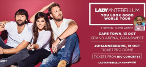 Lady Antebellum to perform in SA with supporting act, Refentse Morake