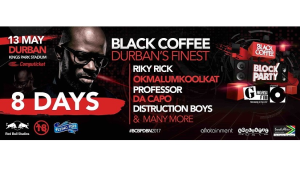 Black Coffee set to perform at King Park Stadium