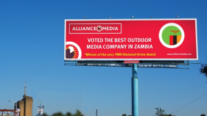 Alliance Media Zambia awarded <i>Best Outdoor Advertising Company</i>