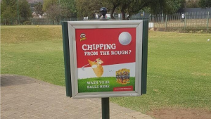 The swing towards more creative advertising on golf courses