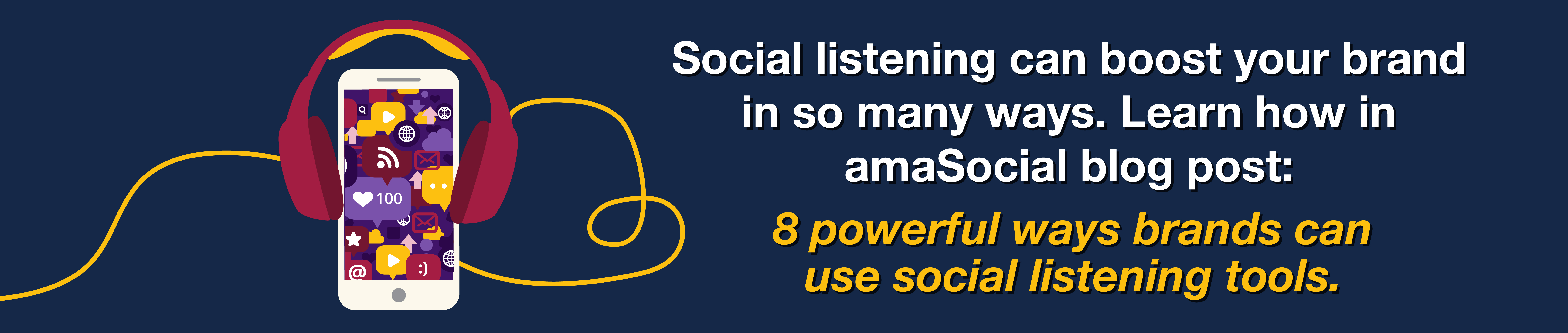 Find out how to use social listening tools in amaSocial's blog post