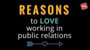 Infographic: Reasons to love working in public relations