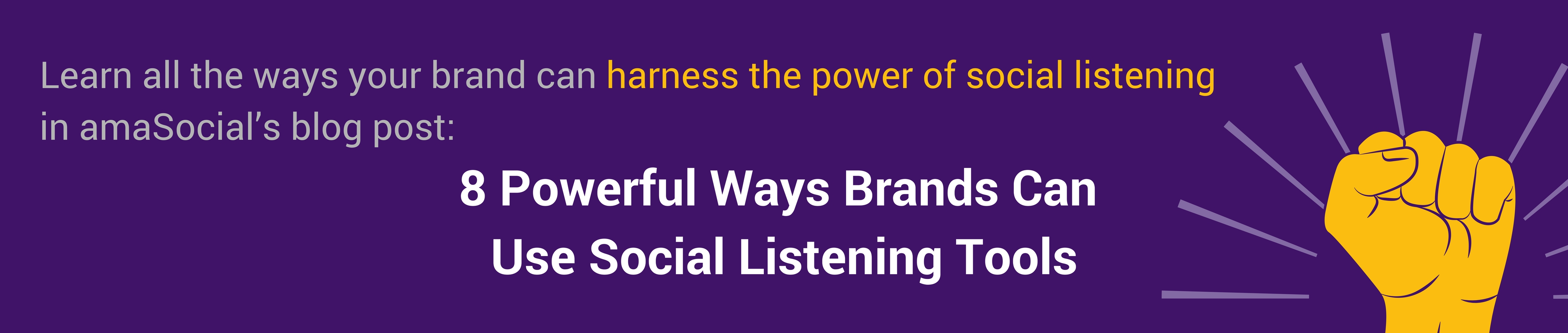 Read amaSocial's blog post on Social Listening Tools