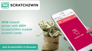 BBM Messenger and Dotjam launch 'Scratch2Win' campaign in SA