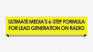 Infographic: A six-step formula for lead generation on radio