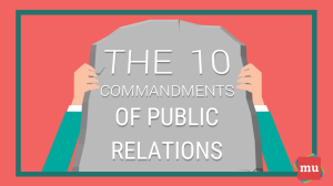 Infographic: The 10 commandments of PR
