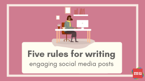 Infographic: Five rules for writing engaging social media posts
