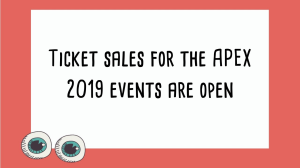 Tickets are now on sale for the 2019 <i>APEX Awards</i>