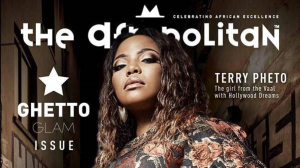 Terry Pheto features on the cover of <i>The Afropolitan</i>