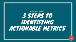 Infographic: Three steps to identifying actionable metrics