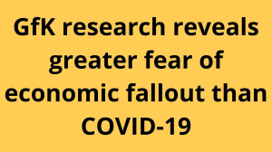 GfK research reveals greater fear of economic fallout than COVID-19