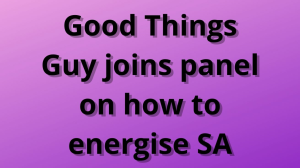 <i>Good Things Guy</i> joins panel on how to energise SA
