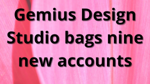 Gemius Design Studio bags nine new accounts