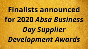 Finalists announced for 2020 <i>Absa Business Day Supplier Development Awards</i>