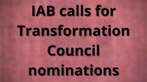 IAB calls for Transformation Council nominations