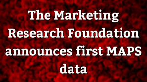 Marketing Research Foundation announces first <i>MAPS</i> data