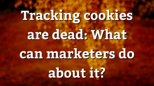 Tracking cookies are dead: What can marketers do about it?