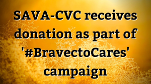 SAVA-CVC receives donation as part of '#BravectoCares' campaign