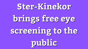 Ster-Kinekor brings free eye screening to the public
