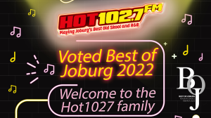 <i>HOT 102.7FM</i> wins <i>Best of Joburg Award</i>