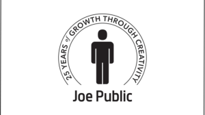 Joe Public celebrates 25<sup>th</sup> birthday by growing young creative talent for 25 years