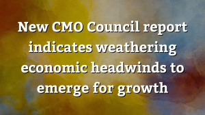 New CMO Council report indicates weathering economic headwinds to emerge for growth