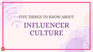 Five things to know about influencer culture [Infographic]