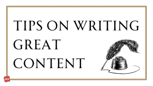 Tips on writing great content