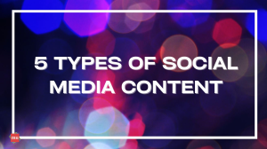 Five types of social media content [Infographic]