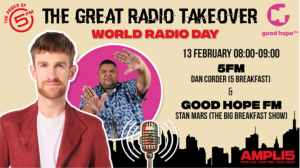 <i>5FM</i> & <i>Good Hope FM</i> crosses borders and breaks boundaries for World Radio Day