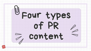 Four types of PR content [Infographic]