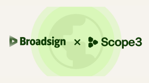 Broadsign and Scope3 Partner to Advance Carbon Measurement in DOOH Advertising