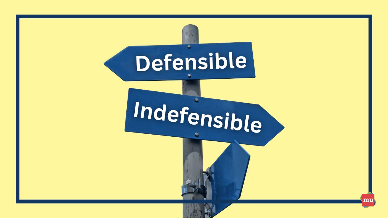 Indefensible Defensible Versus Indefensible PR Crises — In 300 Words or Less