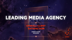 Juno Leads AGENCY SCOPE 2025 / 26 on <i>Overall Client Satisfaction</i>