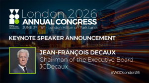 Jean-Francois Decaux to Headline the World Out of Home Organization 2026 Annual Congress