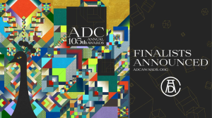 <i>ADC 105<sup>th</sup> Awards</i> Finalists From 39 Countries Announced