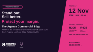 The ACA Presents Six-Part Agency Commercial Edge Masterclass Series