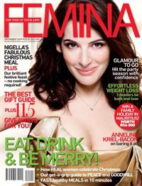 FEMINA bags bold and beautiful nearly nude calendar with December issue
