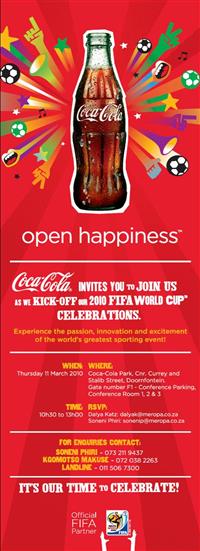 Coca-Cola kick-off its 2010 FIFA World Cup celebrations
