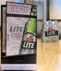 'You can't touch' Castle Lite's point of sale campaign