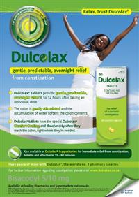Dulcolax moves with TLC 